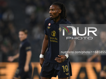 Khephren Thuram of Juventus FC looks on during the match between Juventus FC and SS Lazio, the 8th round of Italian Lega Serie A Enilive 24/...