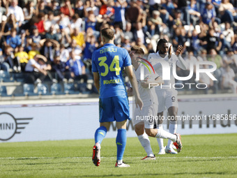 During the Serie A soccer match between Empoli FC and SSC Napoli at Stadio Carlo Castellani in Empoli, Italy, on October 20, 2024. (