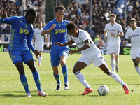 David Neres of Napoli plays during the Serie A soccer match between Empoli FC and SSC Napoli at Stadio Carlo Castellani in Empoli, Italy, on...