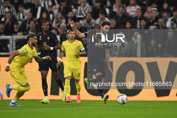 Manuel Locatelli of Juventus FC is in action during the Juventus FC vs. SS Lazio match, the 8th turn of the Italian Lega Serie A Enilive 24/...