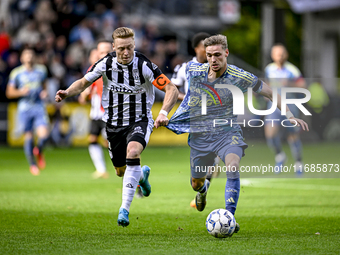 Heracles Almelo midfielder Brian de Keersmaecker and AFC Ajax Amsterdam midfielder Kenneth Taylor play during the match between Heracles Alm...