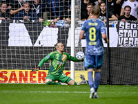 AFC Ajax Amsterdam goalkeeper Remko Pasveer plays during the match between Heracles Almelo and Ajax at the Asito stadium for the Dutch Eredi...