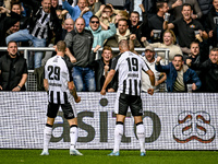 Heracles Almelo forward Luka Kulenovic celebrates the 1-0 goal during the match between Heracles Almelo and Ajax at the Asito Stadium for th...