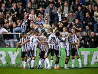 Players of Heracles Almelo celebrate the goal of Heracles Almelo forward Luka Kulenovic, making it 1-0, during the match between Heracles Al...