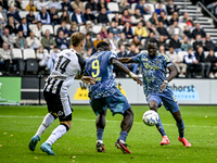 AFC Ajax Amsterdam forward Bertrand Traore plays during the match between Heracles Almelo and Ajax at the Asito Stadium for the Dutch Erediv...