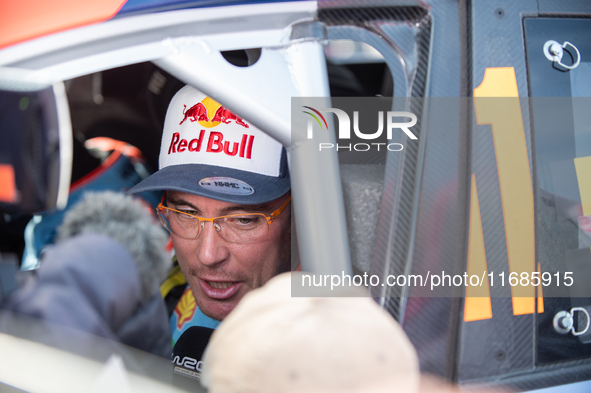 Thierry Neuville (Bel) during an interview at the end of the WRC Central European Rally in October 17-20, 2024 