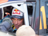 Thierry Neuville (Bel) during an interview at the end of the WRC Central European Rally in October 17-20, 2024 (