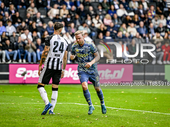 AFC Ajax Amsterdam midfielder Davy Klaassen celebrates the 1-1 goal during the match between Heracles Almelo and Ajax at the Asito Stadium f...