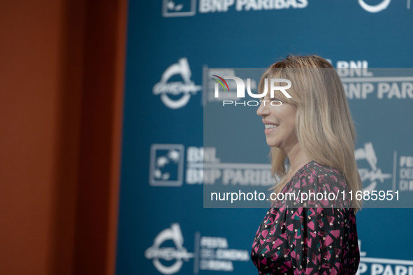 Michela Andreozzi attends the ''100 Di Questi Anni'' photocall during the 19th Rome Film Festival at Auditorium Parco Della Musica in Rome,...