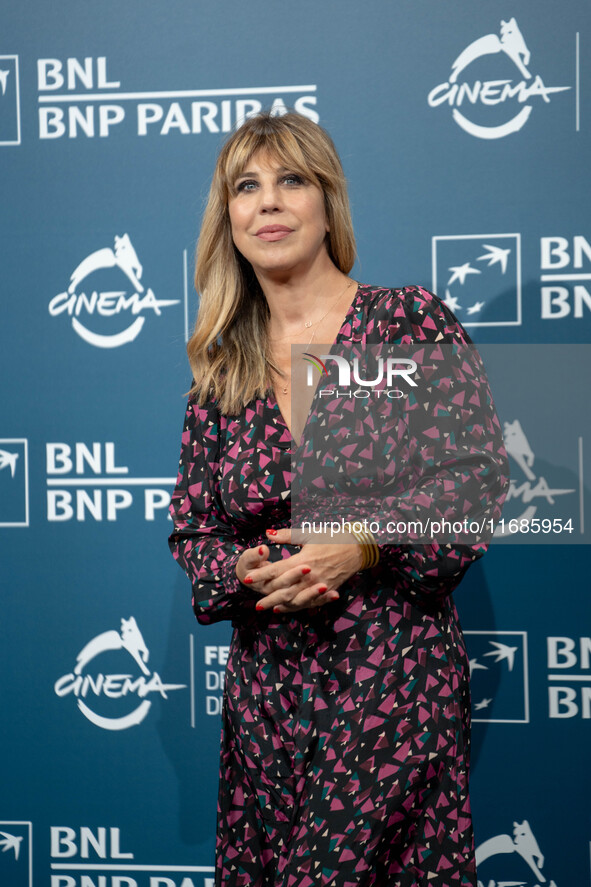 Michela Andreozzi attends the ''100 Di Questi Anni'' photocall during the 19th Rome Film Festival at Auditorium Parco Della Musica in Rome,...