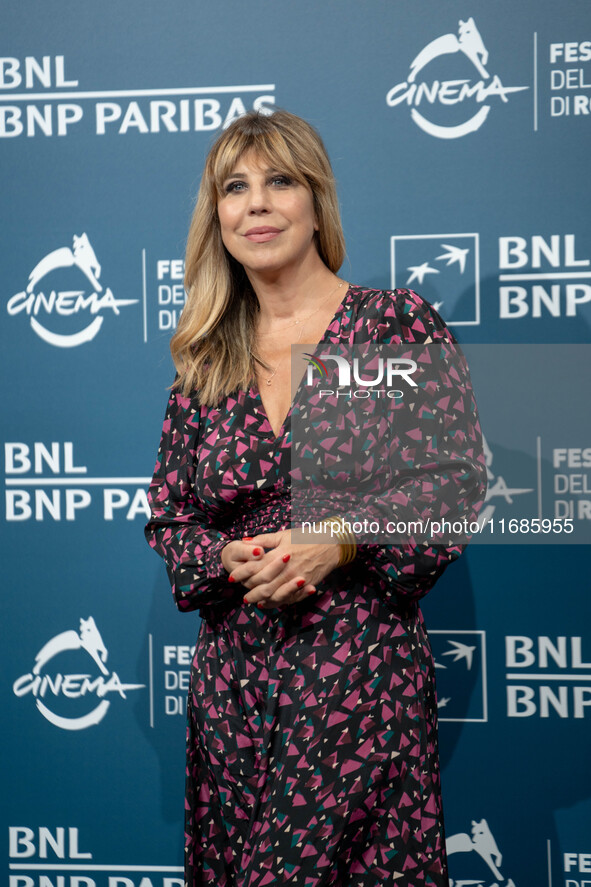 Michela Andreozzi attends the ''100 Di Questi Anni'' photocall during the 19th Rome Film Festival at Auditorium Parco Della Musica in Rome,...