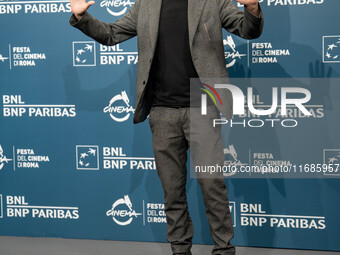 Rocco Papaleo attends the ''100 Di Questi Anni'' photocall during the 19th Rome Film Festival at Auditorium Parco Della Musica in Rome, Ital...