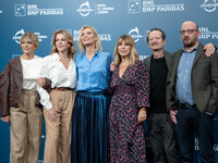 Paola Minaccioni, Claudia Gerini, Claudia Zanella, Michela Andreozzi, Rocco Papaleo, and Carlo De Ruggieri attend the ''100 Di Questi Anni''...