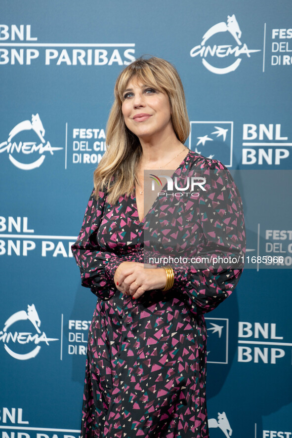 Michela Andreozzi attends the ''100 Di Questi Anni'' photocall during the 19th Rome Film Festival at Auditorium Parco Della Musica in Rome,...