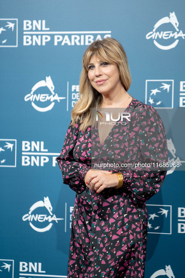 Michela Andreozzi attends the ''100 Di Questi Anni'' photocall during the 19th Rome Film Festival at Auditorium Parco Della Musica in Rome,...