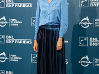 Claudia Zanella attends the ''100 Di Questi Anni'' photocall during the 19th Rome Film Festival at Auditorium Parco Della Musica in Rome, It...