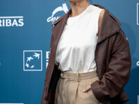 Paola Minaccioni attends the ''100 Di Questi Anni'' photocall during the 19th Rome Film Festival at Auditorium Parco Della Musica in Rome, I...