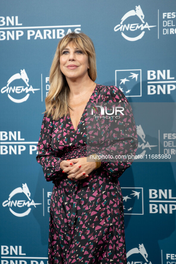 Michela Andreozzi attends the ''100 Di Questi Anni'' photocall during the 19th Rome Film Festival at Auditorium Parco Della Musica in Rome,...