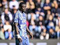 AFC Ajax Amsterdam forward Brian Brobbey plays during the match between Heracles Almelo and Ajax at the Asito Stadium for the Dutch Eredivis...