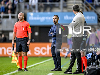 AFC Ajax Amsterdam trainer Francesco Fariolo is present during the match between Heracles Almelo and Ajax at the Asito stadium for the Dutch...