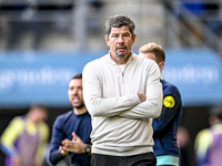 Heracles Almelo trainer Erwin van de Looi is present during the match between Heracles Almelo and Ajax at the Asito Stadium for the Dutch Er...