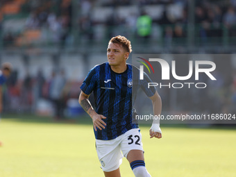 Atalanta's Mateo Retegui participates in the Italian Serie A soccer championship football match between Venezia FC and Atalanta BC at Pierlu...