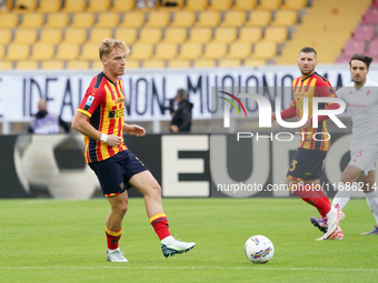 Balthazar Pierret of US Lecce during the Serie A match between Lecce and Fiorentina in Lecce, Italy, on October 20, 2024. (