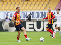 Balthazar Pierret of US Lecce during the Serie A match between Lecce and Fiorentina in Lecce, Italy, on October 20, 2024. (