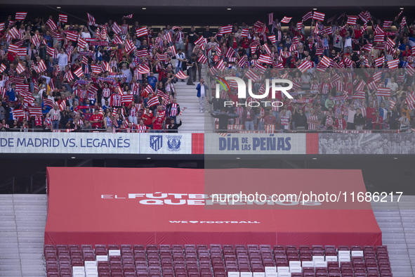 The image shows the empty stands, sanctioned after the incidents in the last league match against Real Madrid during the La Liga 2024/25 mat...