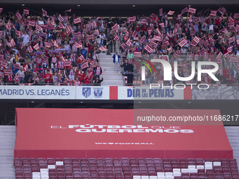 The image shows the empty stands, sanctioned after the incidents in the last league match against Real Madrid during the La Liga 2024/25 mat...