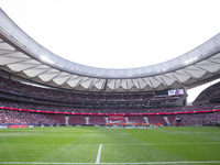 The image shows the empty stands, sanctioned after the incidents in the last league match against Real Madrid during the La Liga 2024/25 mat...