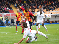 Edoardo Bove of ACF Fiorentina is in action during the Serie A match between Lecce and Fiorentina in Lecce, Italy, on October 20, 2024. (