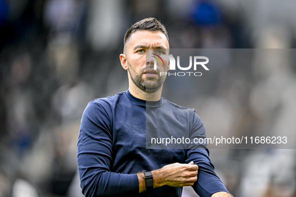 AFC Ajax Amsterdam trainer Francesco Fariolo is present during the match between Heracles Almelo and Ajax at the Asito stadium for the Dutch...