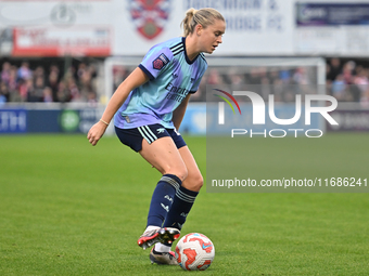 Alessia Russo (23 Arsenal) controls the ball during the Barclays FA Women's Super League match between West Ham United and Arsenal at the Ch...