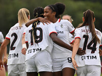 Evelyn Ijeh of A.C. Milan Femminile celebrates after scoring the goal of 0-1 during the 7th day of the Serie A Femminile eBay Championship b...