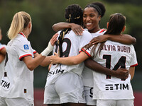 Evelyn Ijeh of A.C. Milan Femminile celebrates after scoring the goal of 0-1 during the 7th day of the Serie A Femminile eBay Championship b...