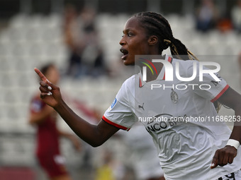 Evelyn Ijeh of A.C. Milan Femminile celebrates after scoring the goal of 0-1 during the 7th day of the Serie A Femminile eBay Championship b...