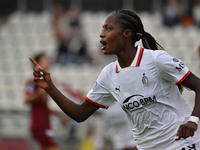 Evelyn Ijeh of A.C. Milan Femminile celebrates after scoring the goal of 0-1 during the 7th day of the Serie A Femminile eBay Championship b...