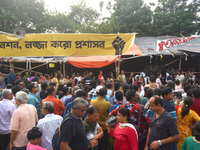 Citizens of Kolkata protest over the sexual assault and murder of a postgraduate woman doctor in Kolkata, India, on October 20, 2024. (