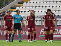 Manuela Giugliano of A.S. Roma Femminile celebrates after scoring the goal to make it 1-1 during the 7th day of the Serie A Femminile eBay C...