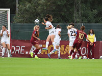 Manuela Giugliano of A.S. Roma Femminile scores the goal to make it 1-1 during the 7th day of the Serie A Femminile eBay Championship betwee...