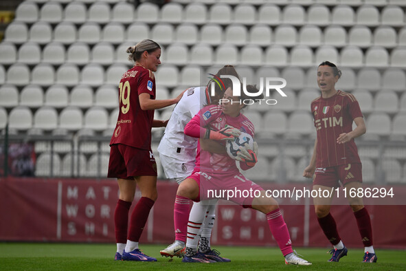 Camelia Ceasar of A.S. Roma Femminile and Nadia Nadim of A.C. Milan Femminile participate in the 7th day of the Serie A Femminile eBay Champ...