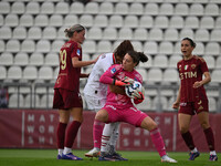 Camelia Ceasar of A.S. Roma Femminile and Nadia Nadim of A.C. Milan Femminile participate in the 7th day of the Serie A Femminile eBay Champ...