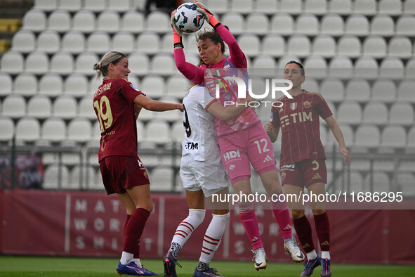 Camelia Ceasar of A.S. Roma Femminile and Nadia Nadim of A.C. Milan Femminile participate in the 7th day of the Serie A Femminile eBay Champ...