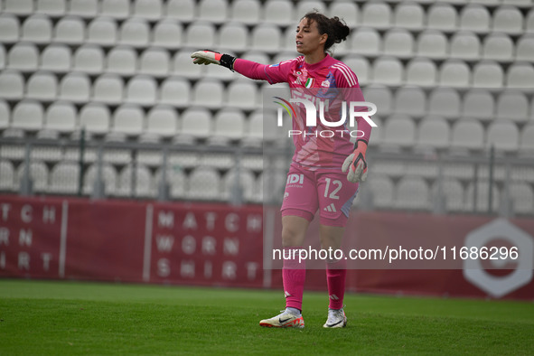 Camelia Ceasar of A.S. Roma Femminile participates in the 7th day of the Serie A Femminile eBay Championship between A.S. Roma and A.C. Mila...