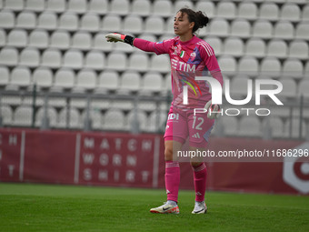 Camelia Ceasar of A.S. Roma Femminile participates in the 7th day of the Serie A Femminile eBay Championship between A.S. Roma and A.C. Mila...