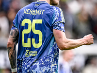 AFC Ajax Amsterdam forward Wout Weghorst celebrates the goal during the match between Heracles Almelo and Ajax at the Asito Stadium for the...