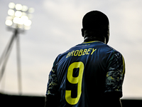 AFC Ajax Amsterdam forward Brian Brobbey plays during the match between Heracles Almelo and Ajax at the Asito Stadium for the Dutch Eredivis...