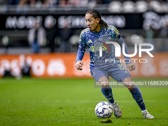 AFC Ajax Amsterdam midfielder Kian Fitz-Jim plays during the match between Heracles Almelo and Ajax at the Asito Stadium for the Dutch Eredi...