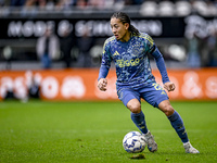 AFC Ajax Amsterdam midfielder Kian Fitz-Jim plays during the match between Heracles Almelo and Ajax at the Asito Stadium for the Dutch Eredi...